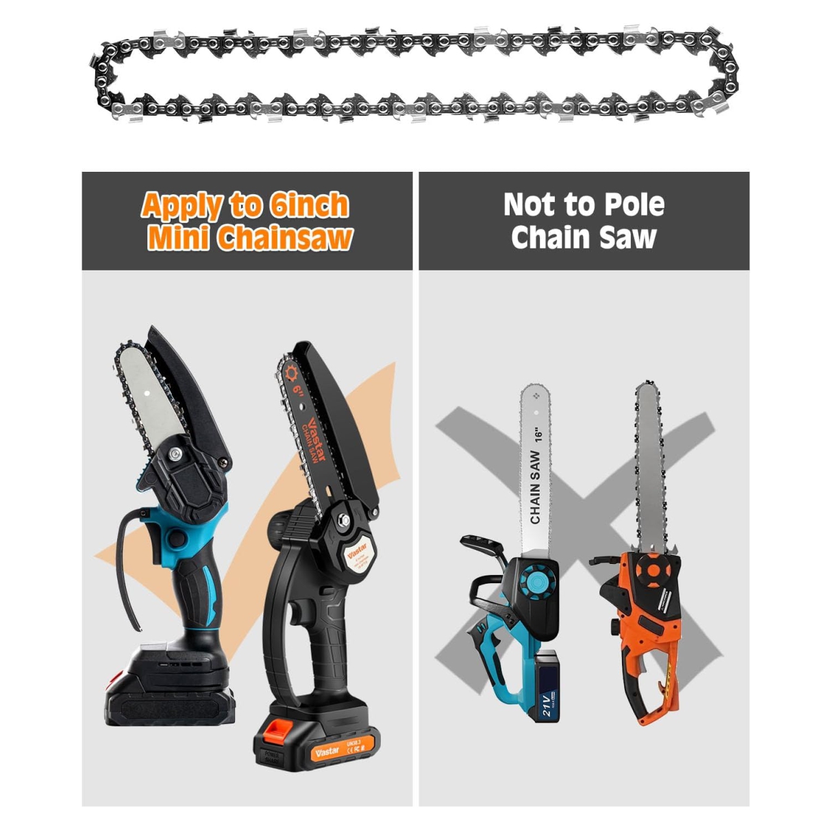 Miniatura 8 de Cadena Repuesto 6 Pulgadas sierra